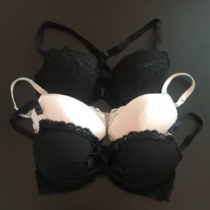 Set of 3 bras 34C